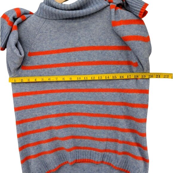 J.CREW Tipped Turtleneck Sweater Womens Blue Wool Alpaca Blend Pullover Sz S - Picture 8 of 9